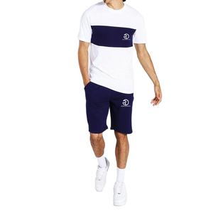 Respirant personnalisé haute qualité hommes été T-shirt et ensemble court hommes deux pièces 2025 nouveau logo personnalisé hommes vêtements d'été ensemble - Product Image 1