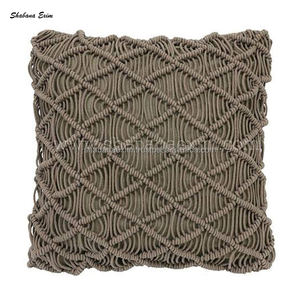 Boho mode personnalisé à la main coton macramé taie d'oreiller housse de coussin décoratif salon coussin canapé - Product Image 4