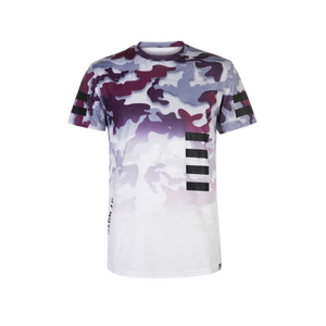 เสื้อยืดแฟชั่นแบบซับลิเมชั่น พิมพ์ลายตามสั่ง เสื้อโพลีเอสเตอร์สำหรับผู้ชาย แห้งเร็ว เสื้อผ้ากีฬาวิ่ง ผู้ผลิต OEM - Product Image 3