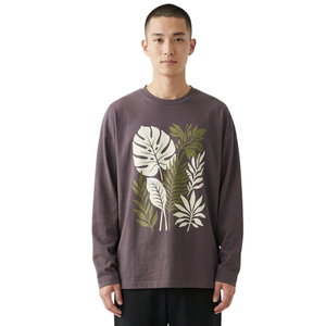 T-shirts pour hommes à épaules tombantes, style vintage, en coton gris, tissu respirant, coupe décontractée - Product Image 1