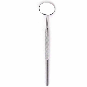 <b>Double</b> <b>Sided</b> Dental Mouth <b>Mirror</b> Made Unique Plasma Coated Hollow Handle Front Surface Dental <b>Mirror</b> Rhodium Coated - Product Image 1