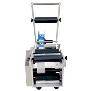 Machine d'étiquetage semi-automatique électrique U-PACK LT-50 pour bouteilles de vin, plate, de bureau, avec moteur central, pour étiquetage de bouteilles en métal, verre, papier, bois - Product Image 4