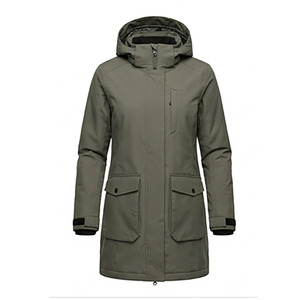 Chaquetas de Plumón para Mujer, Color Sólido, para Invierno, Abrigo Oficial para Mujer, Ropa Abrigada para Invierno - Product Image 5