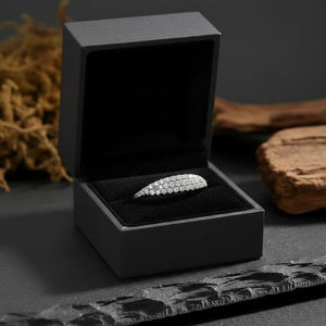 Nuevo Anillo Apilable de Moda con Circonita Cúbica en Forma de Media Luna, Corte Redondo, Plata de Ley 925, Joyería Delicada de Lujo para Mujer, para Boda o Compromiso - Product Image 5