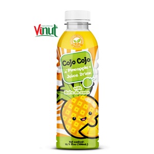 เครื่องดื่มน้ำสับปะรด16.9 floz cojo cojo พร้อมขวด Nata de COCO ขนาด330มล. - Product Image 1