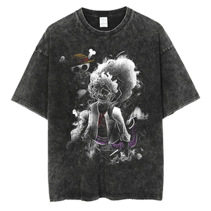 T-shirt personnalisé imprimé DTG, t-shirt vintage délavé à l'acide, 100% coton, t-shirts grandes tailles - Product Image 1