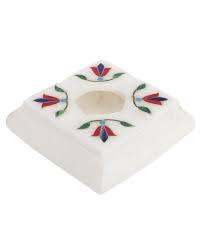 Cendrier en marbre artisanal, élégant, en pierre naturelle, pour la maison, le bureau ou l'extérieur - Product Image 3