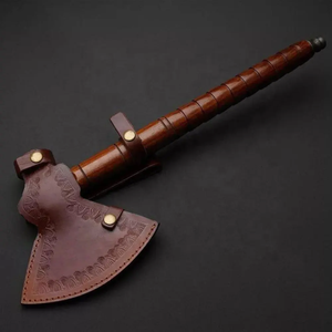 Hache forestière artisanale en acier Damas, manche en bois de frêne, outil professionnel pour couper le bois, vente en gros directe d'usine - Product Image 4
