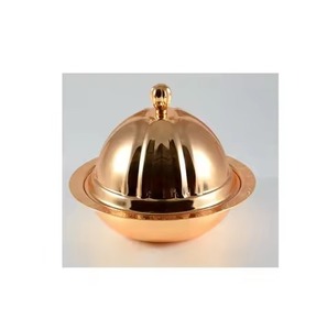 Bol à dattes moderne en métal – Vaisselle élégante pour noix, fruits secs et arrangements festifs - Product Image 2