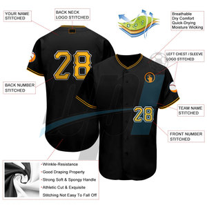 Maillot de baseball de qualité supérieure, couleur personnalisée, service OEM, maillot de baseball uni - Product Image 2