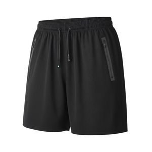 Pantalones Cortos Deportivos Negros para Hombre, Estilo Techwear, con Bolsillos con Cremallera, para Gimnasio, con Logotipo Personalizable - Product Image 3