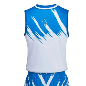 Ensemble d'uniformes de basket-ball personnalisés pour adultes avec maillot et short, kit complet pour équipe, imprimé, tissu de haute qualité anti-humidité - Product Image 5