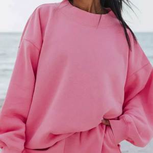 Sudadera de Invierno Personalizada para Mujer, Cuello Alto, Poliéster/Algodón, Forro Polar Ligero, Hombros Caídos, Bordado 3D, Ecológica, OEM - Product Image 5