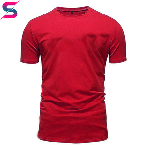Good Selling Easy To Wear Men's Summer Casual Crew Neck Solid Color Knitted Quick Dry T-<b>Shirt</b> & Shorts Set Orange Navy Blue - Product Image 6