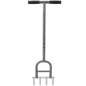 Aeratore Manuale per Prato a 4 Punte con Impugnatura in Gomma Morbida, Strumento per Pulizia del Giardino, Attrezzo Portatile per Aerazione - Product Image 3