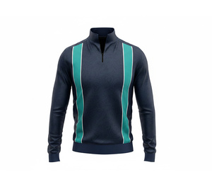 Long Sleeve Sublimation Quarter Zip Jacket Manufacturer <b>Men</b> Women Youth Sportswear Quick Dry Team <b>Pullover</b> - Product Image 1