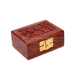 Caja de Joyería de Madera MDF Artesanal, Organizador de Adornos Decorativo para Compradores Mayoristas, Caja de Joyería de Madera Estilo Vintage - Product Image 1