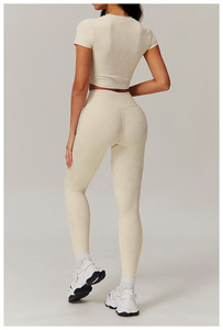 Ensemble de yoga 2 pièces de haute qualité pour femmes, vêtements de sport, de course, d'entraînement, de fitness, de compression - Product Image 3