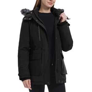 Parka en toile enduite de haute qualité pour homme, à capuche montante, épaisse, chaude, longue, amovible, respirante, à motifs, pour l'extérieur, la neige, réversible - Product Image 4