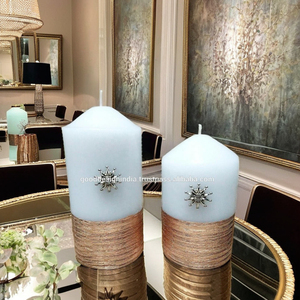 Hot Selling Designer Paraffin Wax Art Pillar Candles Unscented/Scented Options for Home Decoration - Product Image 2