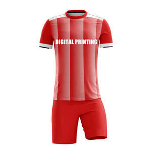 Uniformes de Fútbol Transpirables de la Mejor Calidad, Personalizados, Tallas Grandes, con Mangas Cortas, en Existencia, Servicio OEM, Hechos en Pakistán - Product Image 4