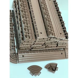 Brown 4-Corners and 60-<b>Edge</b> Sealing Strips Auxiliary Products for Splicing <b>Plastic</b> Floors Flooring Accessories - Product Image 4