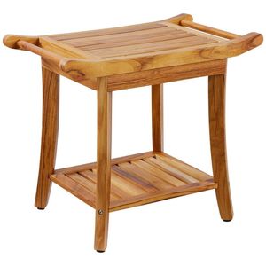 teak wood <b>shower</b> <b>stool</b> bench made in indonesian furniture solid wood - Product Image 1