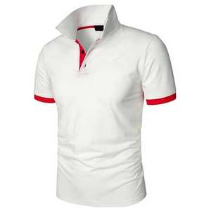 Polo de Verano Casual de Alta Calidad para Hombre, Camiseta Polo de Manga Corta de Algodón para Hombre, Precio al por Mayor, Transpirable, Dos Colores - Product Image 2