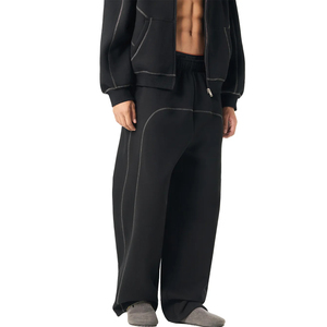 กางเกงจ็อกเกอร์ชายหญิง เอวยางยืด มีเชือกผูก ทรงขาตรง หลวม สบายๆ สไตล์สตรีทแวร์ รับทำโลโก้ตามสั่ง ผู้ผลิต OEM ODM - Product Image 4