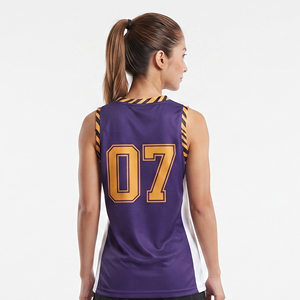 Camiseta de Baloncesto Ajustada para Mujer, Jersey de Baloncesto Profesional Sublimado al por Mayor - Product Image 2