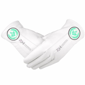 RMI High Quality Cotton Masonic <b>Gloves</b> <b>Moisturizer</b> Comfortable Fit Fine Stitching Classic Formal Appearance Ritual Wear - Product Image 4