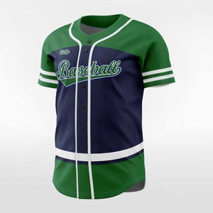 Custom Unisex Button <b>Baseball</b> Jersey 100%Polyester Sublimated Printed Solid Quick Dry Moisture Wicking Breathable Plus Size - Product Image 4