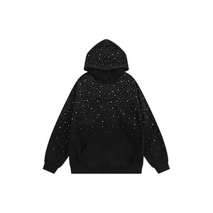 Rhinestone Hoodies <b>Men</b> Women Diamond Hooded Sweatshirt Fashion Luxury Casual Streetwear Unisex Hoodie <b>Pullover</b> - Product Image 1