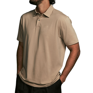 Jersey para Hombre, Tejido de Punto, 100% Algodón, Manga Corta, Cuello Camisero, Informal, Ligero, Elástico, Colores Personalizados, Venta al por Mayor, OEM, ODM - Product Image 6