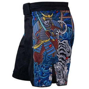 2-in-1 BJJ MMA Fight <b>Shorts</b> with Built-in Compression Lining Four-Way Stretch for <b>Grappling</b> Boxing - Product Image 3