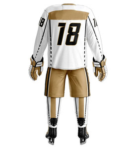 Meilleur prix, uniforme de hockey sur glace personnalisé imprimé pour adultes, best-seller, logo personnalisé, maillot respirant à séchage rapide, ensemble pantalon, faible MOQ - Product Image 2