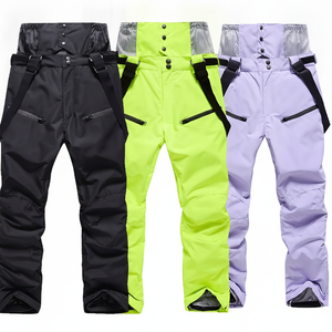 Pantalones de Esquí Impermeables de Alta Calidad para Hombre y Mujer, Pantalones de Snowboard para Invierno, Resistentes al Viento, Térmicos, con Tirantes - Product Image 4