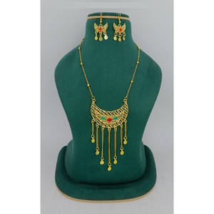 Martasha diseñador islámico Ramadán especial chapado en oro UAE joyería especial Dubai joyería collar pendiente conjunto Joyería Árabe - Product Image 5