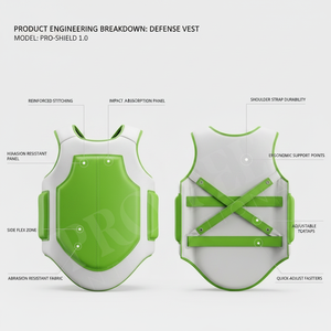 High Performance Boxing Chest Guard Vest Impact Absorption <b>Adjustable</b> <b>Straps</b> Reinforced Stitching Abrasion & Flex Resistance - Product Image 2