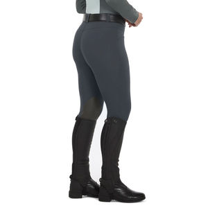 Legging d'équitation en coton compressif avec boucle, assise intégrale en silicone, pour femme, entraînement léger, vente en gros - Product Image 2