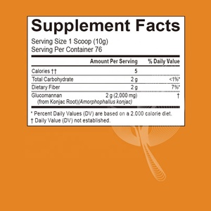 Poudre de <span class=keywords><strong>glucomannane</strong></span> OEM/ODM issue de la racine de konjac (Amorphophallus) pour la régularité et un poids sain - Product Image 3