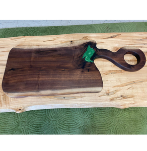 Planche à découper en bois et résine époxy de luxe, 1,5 cm d'épaisseur, compatible lave-vaisselle, design personnalisé, planche à fromage pour cuisine, restaurant, hôtel - Product Image 6