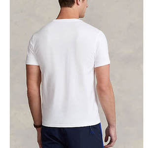 T-shirt blanc de qualité supérieure, séchage rapide, col rond, impression personnalisée du logo, vêtements pour hommes, prix bas, vente en gros - Product Image 5