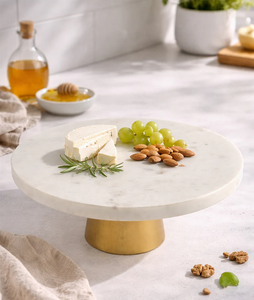Marble And Brass <b>Cake</b> Stand With <b>Cake</b> <b>Server</b> Knife Latest Pieces Kitchen and Wedding Parties <b>Cake</b> Stand - Product Image 3