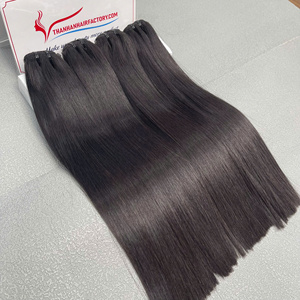 Extensiones de cabello humano vietnamita de trama sin procesar al por mayor, mechones de pelo liso natural - Product Image 5