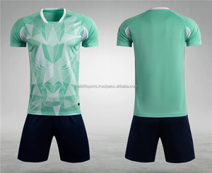 Uniforme de Fútbol Personalizado de Alta Calidad para Hombre, Camiseta de Fútbol para Adultos, 100% Poliéster, Ligero, de Secado Rápido, Transpirable, de Manga Corta - Product Image 3