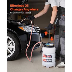9.5 L Capacity Pneumatic/Manual Vacuum Oil Extractor <b>Pump</b> 59 Long Horse 47 Extension Tub <b>Fluid</b> Extractor for Car Care Equipment - Product Image 3