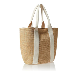 Sac fourre-tout en paille grande capacité personnalisé pour femme, sac de plage d'été, sac à bandoulière tissé à la main, sac fourre-tout en raphia écologique, tendance - Product Image 2