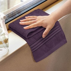 Serviette de toilette en coton tricoté épais et texturé, indispensable au quotidien, de luxe, de marque, performance supérieure, antimicrobienne, écologique - Product Image 6