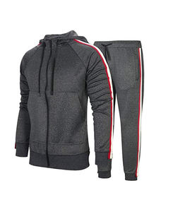 Dernier modèle de survêtement respirant en molleton 100 % coton, coupe ajustée, pour homme, avec couleurs et tailles personnalisables - Product Image 2